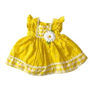 SWEET HEART ROSE Floral-Trim Eyelet Dress